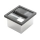 In-Counter coffee grounds knock box 