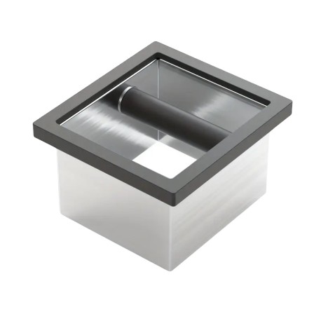 In-Counter coffee grounds knock box 