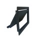 In-counter flap for waste bin access