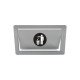 In-counter flap for waste bin access