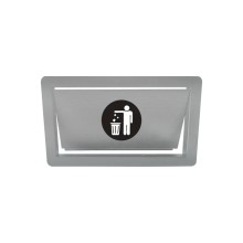 In-counter flap for waste bin access